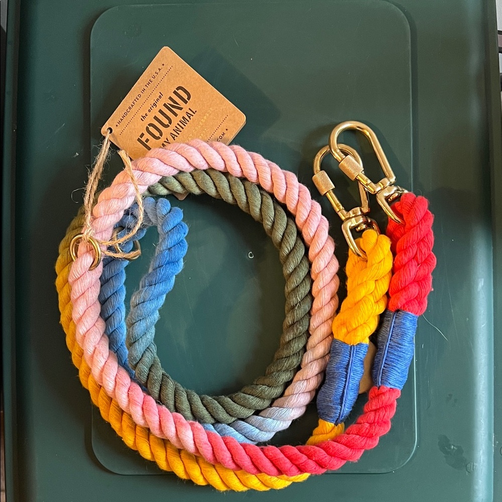 Found My Animal Multicolor Rope Dog Leash